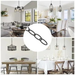 LNC 19.7-ft Lighting Metal Link Chain - Matte Coffee Finish 8 LNC 19.7-ft Lighting Metal Link Chain - Matte Coffee Finish -Globe Lite Shop 332018151 AlternateImage2 l