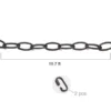 LNC 19.7-ft Lighting Metal Link Chain - Matte Coffee Finish