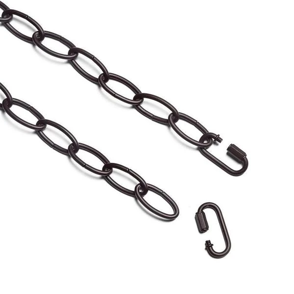 LNC 19.7-ft Lighting Metal Link Chain - Matte Coffee Finish 3 LNC 19.7-ft Lighting Metal Link Chain - Matte Coffee Finish - Image 3