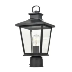 Millennium Lighting Bellmon 15-in Powder Coat Black Transitional Light Post Lantern