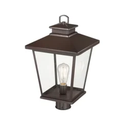 Millennium Lighting Bellmon 19.1-in Powder Coat Bronze Transitional Light Post Lantern