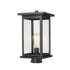 Millennium Lighting Bowton 15.62-in Powder Coat Black Transitional Light Post Lantern 6 Millennium Lighting Bowton 15.62-in Powder Coat Black Transitional Light Post Lantern -Globe Lite Shop 332018208 AlternateImage1 l