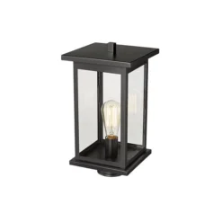 Millennium Lighting Bowton 15.62-in Powder Coat Black Transitional Light Post Lantern 7 Millennium Lighting Bowton 15.62-in Powder Coat Black Transitional Light Post Lantern -Globe Lite Shop 332018208 AlternateImage3 l