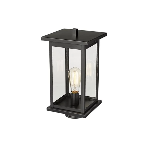 Millennium Lighting Bowton 15.62-in Powder Coat Black Transitional Light Post Lantern 4 Millennium Lighting Bowton 15.62-in Powder Coat Black Transitional Light Post Lantern - Image 4