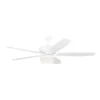 Generation Lighting Dover 68-in Matte White Ceiling Fan With Handheld Remote Control Included (5-blade)