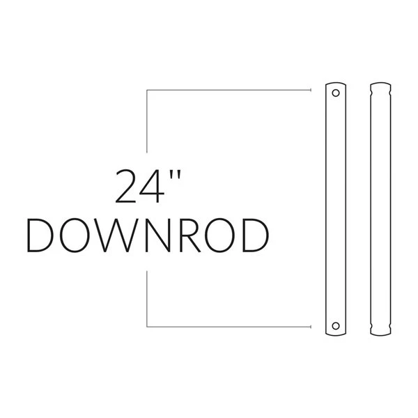 Monte Carlo 24-in Satin Nickel Ceiling Fan Downrod 2 Monte Carlo 24-in Satin Nickel Ceiling Fan Downrod - Image 2
