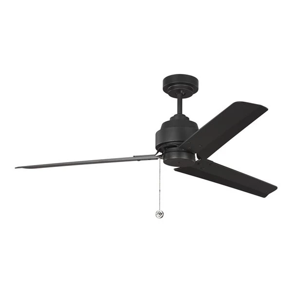Generation Lighting Arcade 54-in Midnight Black Indoor Ceiling Fan (3-blade) 2 Generation Lighting Arcade 54-in Midnight Black Indoor Ceiling Fan (3-blade) - Image 2