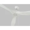 Generation Lighting Maverick Super Max 88-in Matte White Indoor/Outdoor Ceiling Fan (3-blade)