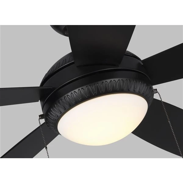 Generation Lighting Discus Ornate 52-in Matte Black Integrated LED Ceiling Fan (5-blade) 1 Generation Lighting Discus Ornate 52-in Matte Black Integrated LED Ceiling Fan (5-blade)