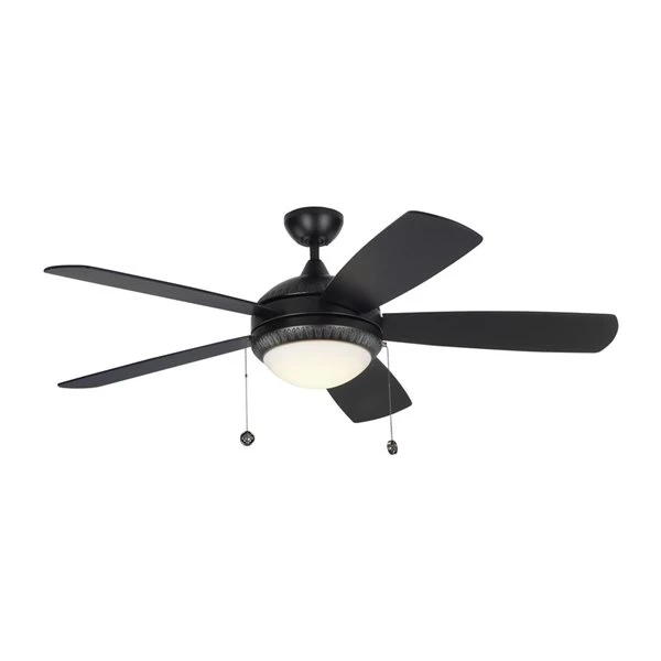 Generation Lighting Discus Ornate 52-in Matte Black Integrated LED Ceiling Fan (5-blade) 4 Generation Lighting Discus Ornate 52-in Matte Black Integrated LED Ceiling Fan (5-blade) - Image 4