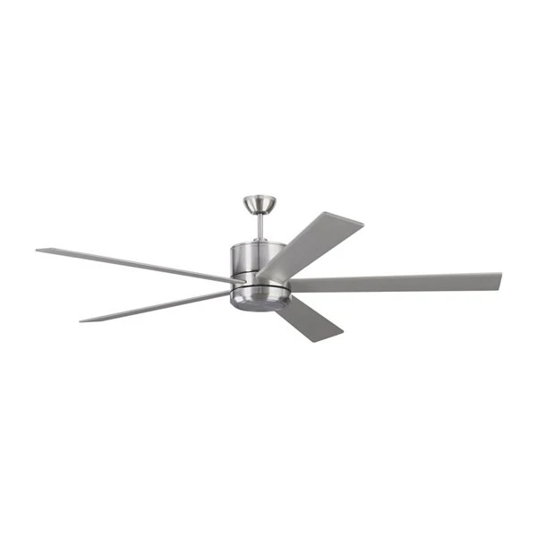 Generation Lighting Vision 72-in Integrated LED Silver Ceiling Fan - Handheld Remote Control Included (5-blade) 1 Generation Lighting Vision 72-in Integrated LED Silver Ceiling Fan - Handheld Remote Control Included (5-blade)