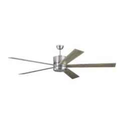 Generation Lighting Vision 72-in Integrated LED Silver Ceiling Fan - Handheld Remote Control Included (5-blade) 7 Generation Lighting Vision 72-in Integrated LED Silver Ceiling Fan - Handheld Remote Control Included (5-blade) -Globe Lite Shop 332018817 AlternateImage3 l