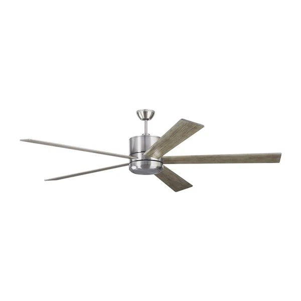 Generation Lighting Vision 72-in Integrated LED Silver Ceiling Fan - Handheld Remote Control Included (5-blade) 4 Generation Lighting Vision 72-in Integrated LED Silver Ceiling Fan - Handheld Remote Control Included (5-blade) - Image 4
