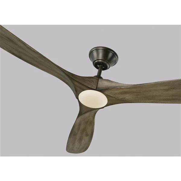 Generation Lighting Maverick Max 70-in Aged Pewter Integrated LED Indoor/Outdoor Ceiling Fan (3-blade) 1 Generation Lighting Maverick Max 70-in Aged Pewter Integrated LED Indoor/Outdoor Ceiling Fan (3-blade)