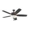 Generation Lighting Colony Max Plus 52-in Roman Bronze Indoor/Outdoor Ceiling Fan With Light Kit
