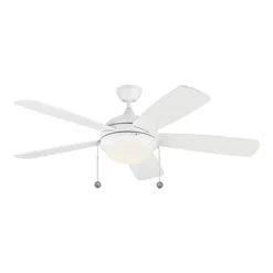 Generation Lighting Discus Classic 52-in White Integrated LED Ceiling Fan (5-blade) -Globe Lite Shop 332018856 MainImage 001 l
