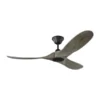 Generation Lighting Maverick II 52-in Weathered Grey Ceiling Fan With Remote Control (3-blade)