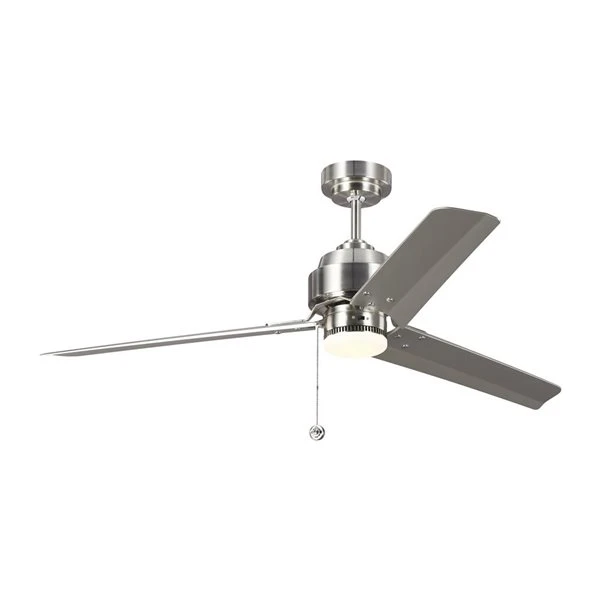 Generation Lighting Arcade 54-in Brushed Steel Indoor Ceiling Fan (3-blade) 1 Generation Lighting Arcade 54-in Brushed Steel Indoor Ceiling Fan (3-blade)
