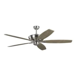 Generation Lighting Dover 60-in Brushed Steel Ceiling Fan With Handheld Remote Control Included (5-blade) -Globe Lite Shop 332018906 AlternateImage4 l