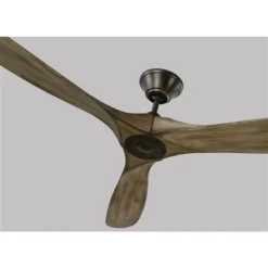 Generation Lighting Maverick Max 70-in Weathered Grey Indoor/Outdoor Ceiling Fan With Remote Control (3-blade)