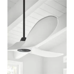Generation Lighting Maverick 60-in Matte White Integrated LED Indoor/Outdoor Ceiling Fan (3-blade) -Globe Lite Shop 332018921 AlternateImage2 l