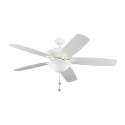 Generation Lighting Colony Super Max 60-in Matte White Indoor/Outdoor Ceiling Fan