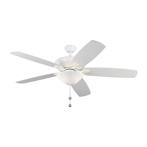 Generation Lighting Colony Super Max 60-in Matte White Indoor/Outdoor Ceiling Fan 1 Generation Lighting Colony Super Max 60-in Matte White Indoor/Outdoor Ceiling Fan