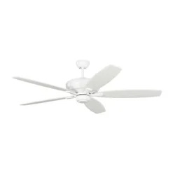 Generation Lighting Dover 60-in Matte White Ceiling Fan With Handheld Remote Control Included (5-blade)