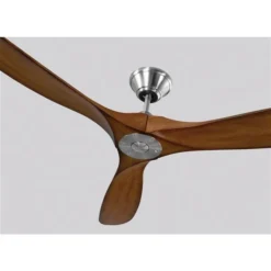 Generation Lighting Maverick 60-in Koa And Brushed Steel Ceiling Fan With Remote Control (3-blade) 9 Generation Lighting Maverick 60-in Koa And Brushed Steel Ceiling Fan With Remote Control (3-blade) -Globe Lite Shop 332018944 AlternateImage2 l