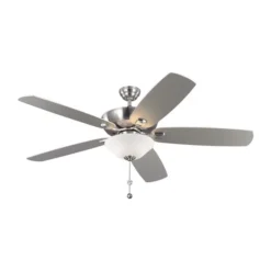 Generation Lighting Colony Super Max 60-in Brushed Steel Indoor/Outdoor Ceiling Fan 8 Generation Lighting Colony Super Max 60-in Brushed Steel Indoor/Outdoor Ceiling Fan -Globe Lite Shop 332018954 MainImage 001 l
