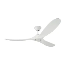 Generation Lighting Maverick 60-in Matte White Ceiling Fan With Remote Control (3-blade) -Globe Lite Shop 332018980 MainImage 001 l