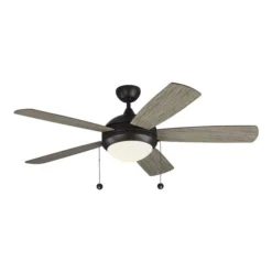 Generation Lighting Discus Classic 52-in Weathered Grey Integrated LED Ceiling Fan (5-blade) -Globe Lite Shop 332018999 AlternateImage3 l