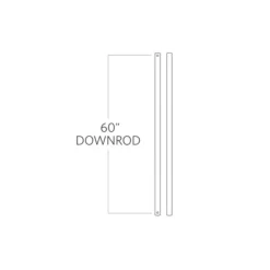 Generation Lighting 60-in Brushed Steel Ceiling Fan Downrod Extension