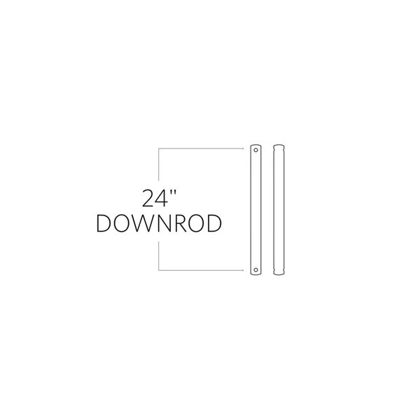 Generation Lighting 24-in Matte White Ceiling Fan Downrod Extension 2 Generation Lighting 24-in Matte White Ceiling Fan Downrod Extension - Image 2