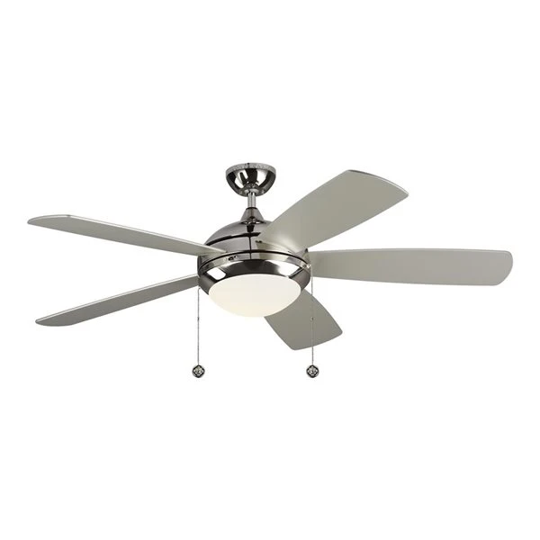 Generation Lighting Discus Classic 52-in Polished Nickel Integrated LED Ceiling Fan (5-blade) 4 Generation Lighting Discus Classic 52-in Polished Nickel Integrated LED Ceiling Fan (5-blade) - Image 4