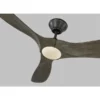 Generation Lighting Maverick II 52-in Weathered Grey Integrated DEL Indoor/outdoor Ceiling Fan (3-blade)