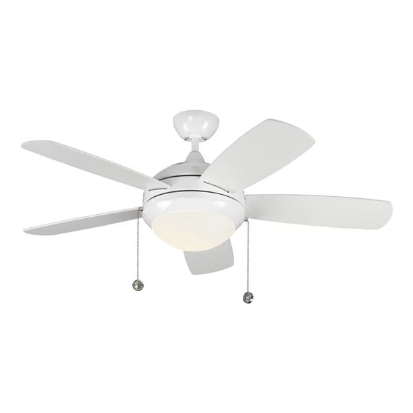 Generation Lighting Discus Classic 44-in White Integrated LED Ceiling Fan (5-blade) 1 Generation Lighting Discus Classic 44-in White Integrated LED Ceiling Fan (5-blade)