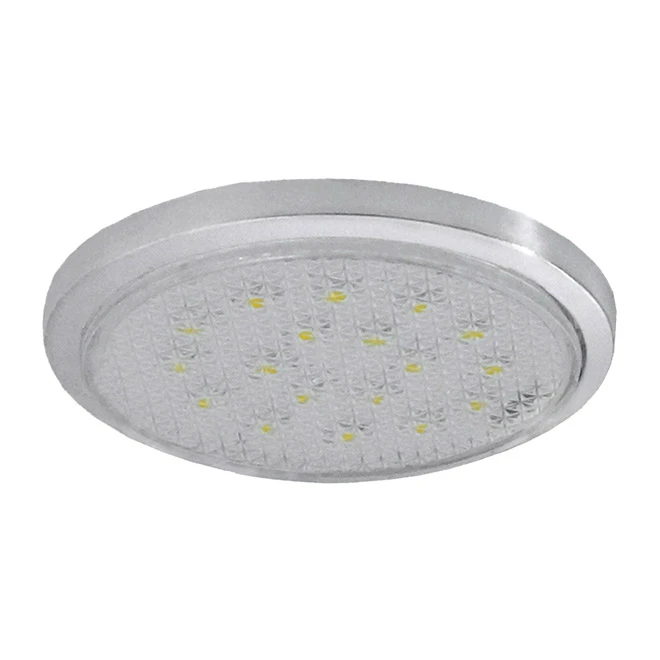 Bazz 1-Light LED Puck - Chrome/White 2 Bazz 1-Light LED Puck - Chrome/White - Image 2