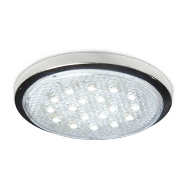 Bazz 1-Light LED Puck - Chrome/White 1 Bazz 1-Light LED Puck - Chrome/White