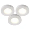 Bazz Plug-in Puck Under-Cabinet Lights - LED - 2.75-in - 3-Pack - White