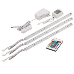 Bazz Plug-in Linear Under-Cabinet Lights - LED - 12-inch - 3-Pack - Colour Changing