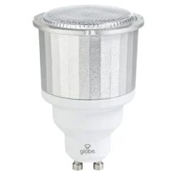 Globe Electric Mini Spiral Compact Fluorescent Light Bulb - 11-Watt - 120V - GU10 Base - Cool White