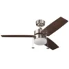 Prominence Home Orim 42-in Auburn And Silver Ceiling Fan (3 Blades)