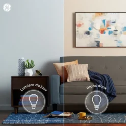 GE Basic Daylight 50 W Replacement LED Floodlight PAR20 Light Bulbs (4-Pack)