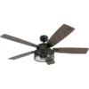 Harbor Breeze 52-in Rough Pine And Toffee Ceiling Fan - 5 (Reversible Blades)