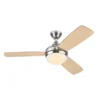 Harbor Breeze Sauble Beach 44-in Brushed Nickel Ceiling Fan (3 Blades)