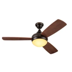Harbor Breeze Sauble Beach 44-in Oiled Bronze Ceiling Fan (3 Blades) 9 Harbor Breeze Sauble Beach 44-in Oiled Bronze Ceiling Fan (3 Blades) -Globe Lite Shop 43105021 L