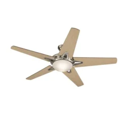 Harbor Breeze 52-in Avon Ceiling Fan Brushed Nickel -Globe Lite Shop 43105023b L