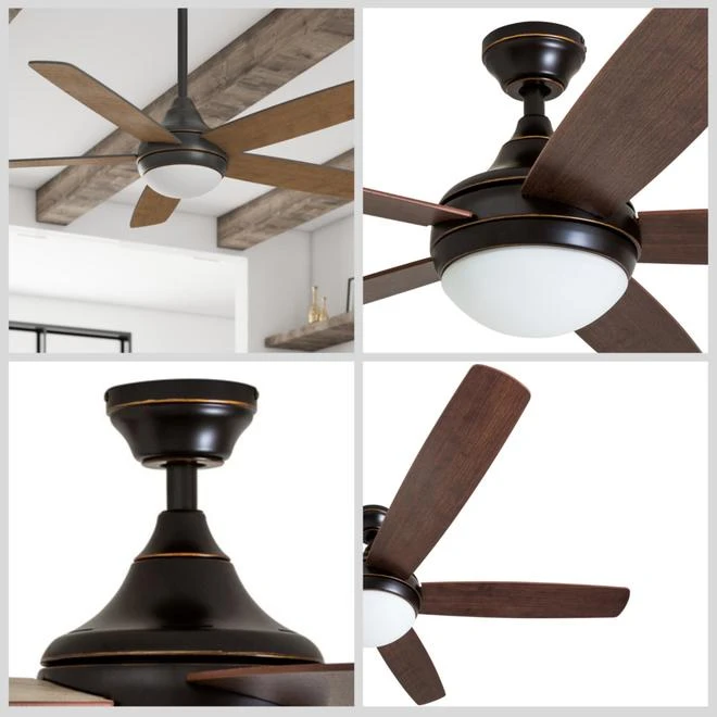 Harbor Breeze Ocean Grove 52-in Oil Rubbed Bronze Ceiling Fan (5 Blades) 2 Harbor Breeze Ocean Grove 52-in Oil Rubbed Bronze Ceiling Fan (5 Blades) - Image 2