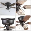 Harbor Breeze Hugger 42-in Bronze Ceiling Fan (5 Reversible Blades)